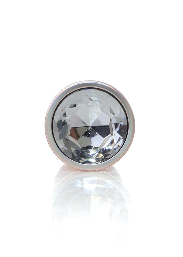 Анальна пробка - Jewellery Pearl Gold Plug Clear L
