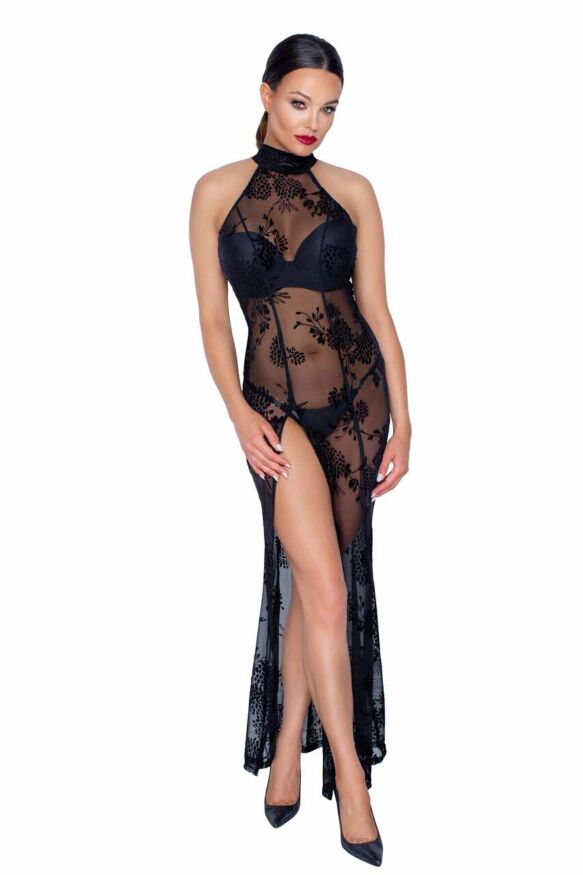 Длинное сетчатое платье Noir Handmade F239 Long tulle dress, M