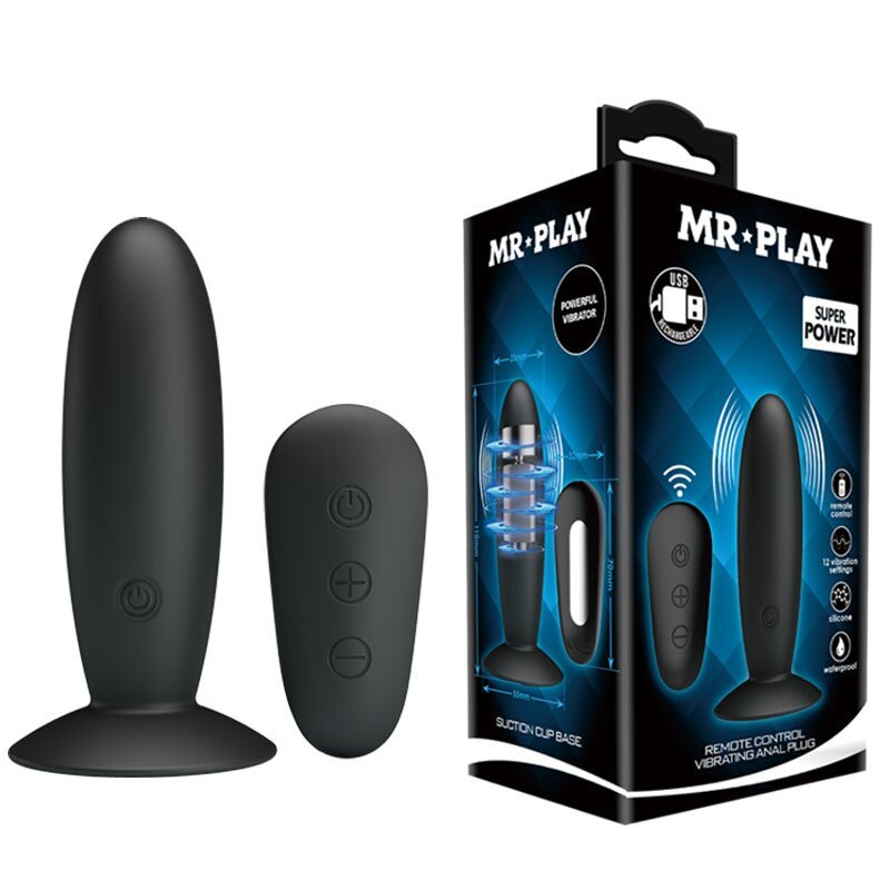 Анальный стимулятор с вибрацией MR PLAY, BI-040045W-MR