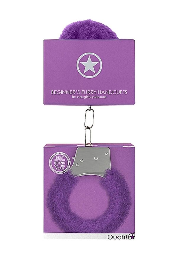 Наручники - Ouch! Beginner's Handcuffs Furry Purple