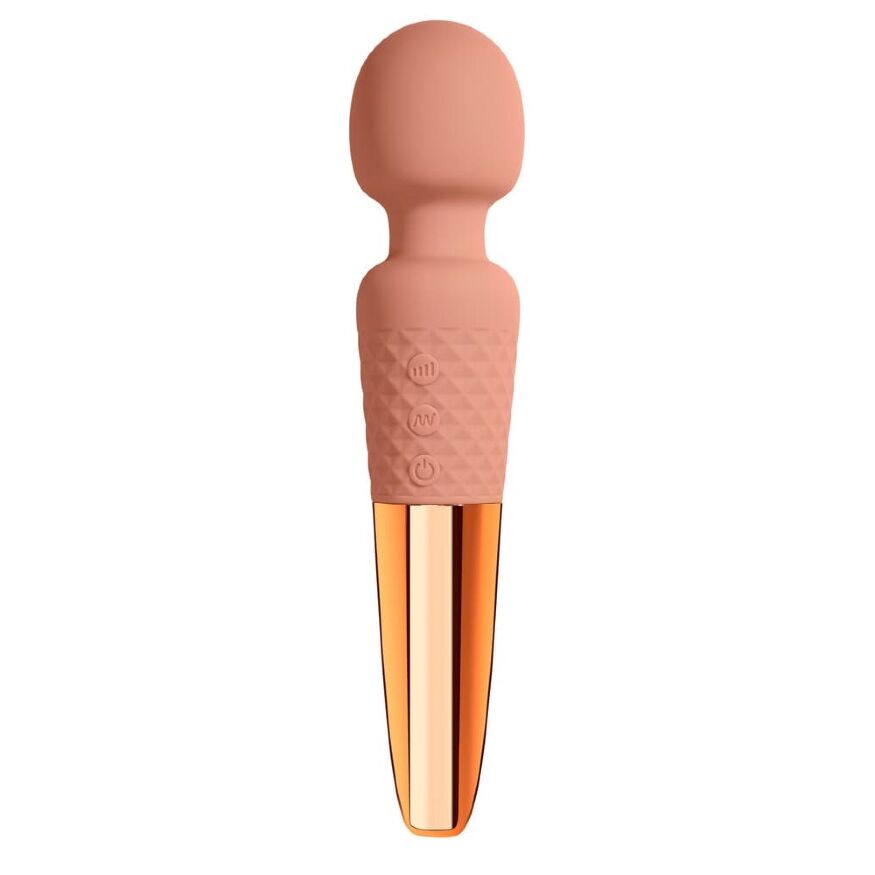Вибратор-микрофон Sweet Em Velvet Lurer, 28 режимов вибрации, розовый с золотом