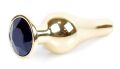 Анальная пробка Boss Series - Jewellery Gold BUTT PLUG Black, BS6400065