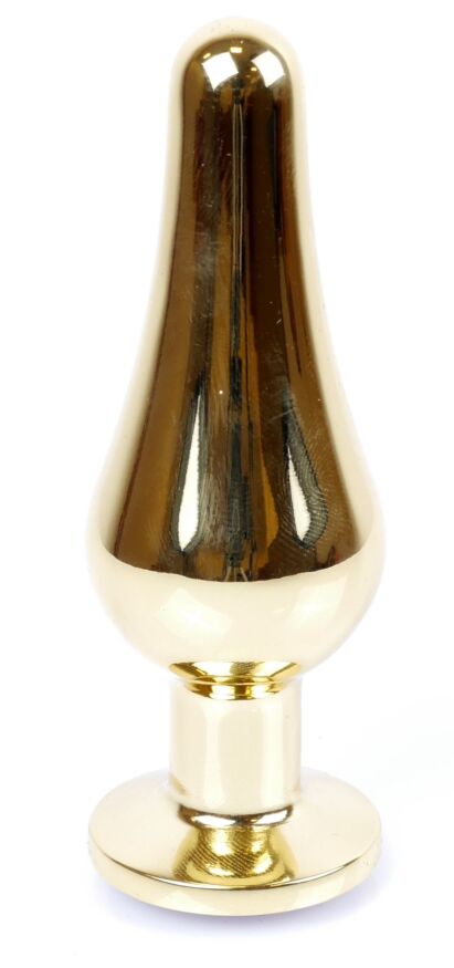 Анальная пробка Boss Series - Jewellery Gold BUTT PLUG Black, BS6400065
