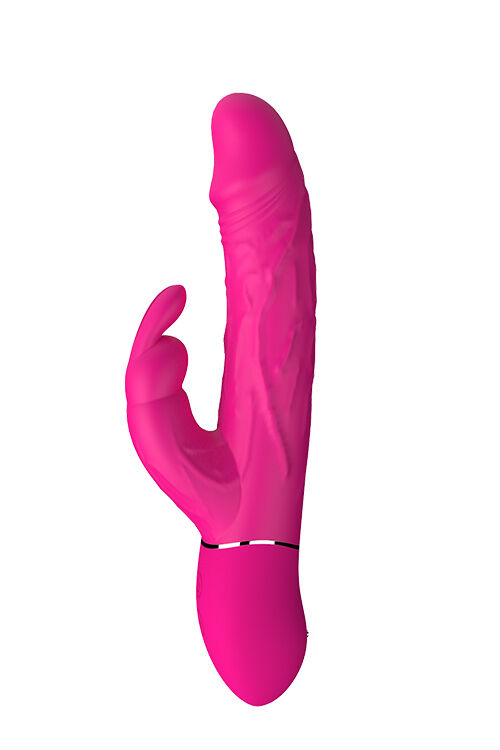 Двойной вибратор кролик Dream Toys VIBES OF LOVE COCKY RABBIT MAGENTA