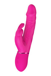 Двойной вибратор кролик Dream Toys VIBES OF LOVE COCKY RABBIT MAGENTA
