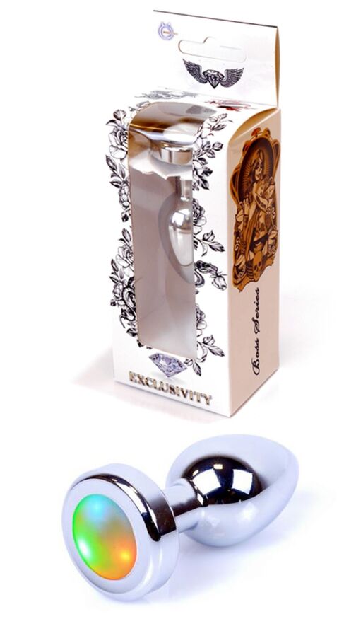 Анальная пробка Boss Series - Jewellery PLUG Disco Flashlight S, BS6400007