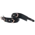 Поножи на лодыжки NS Novelties Bondage Couture черные с золотистой фурнитурой