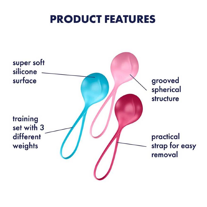 Набор одинарных вагинальных шариков Satisfyer Strengthening Balls set of 3