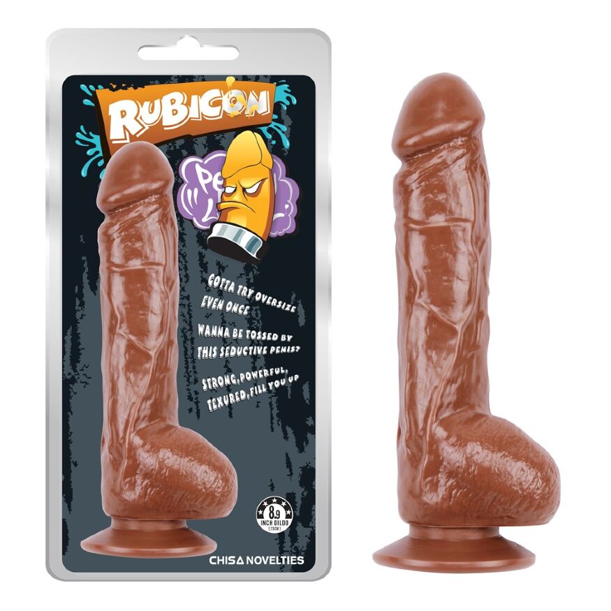 Фаллоимитатор коричневый 23 см Rubicon CHISA
