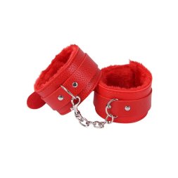 Наручники з хутром SKN-C083, RED