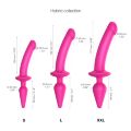 Анальная пробка с дилдо 2в1 Strap-On-Me SWITCH PLUG-IN DILDO Fuchsia L, диаметр 4,5/3,4 см (мятая упаковка)