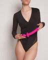 Анальная пробка с дилдо 2в1 Strap-On-Me SWITCH PLUG-IN DILDO Fuchsia L, диаметр 4,5/3,4 см (мятая упаковка)