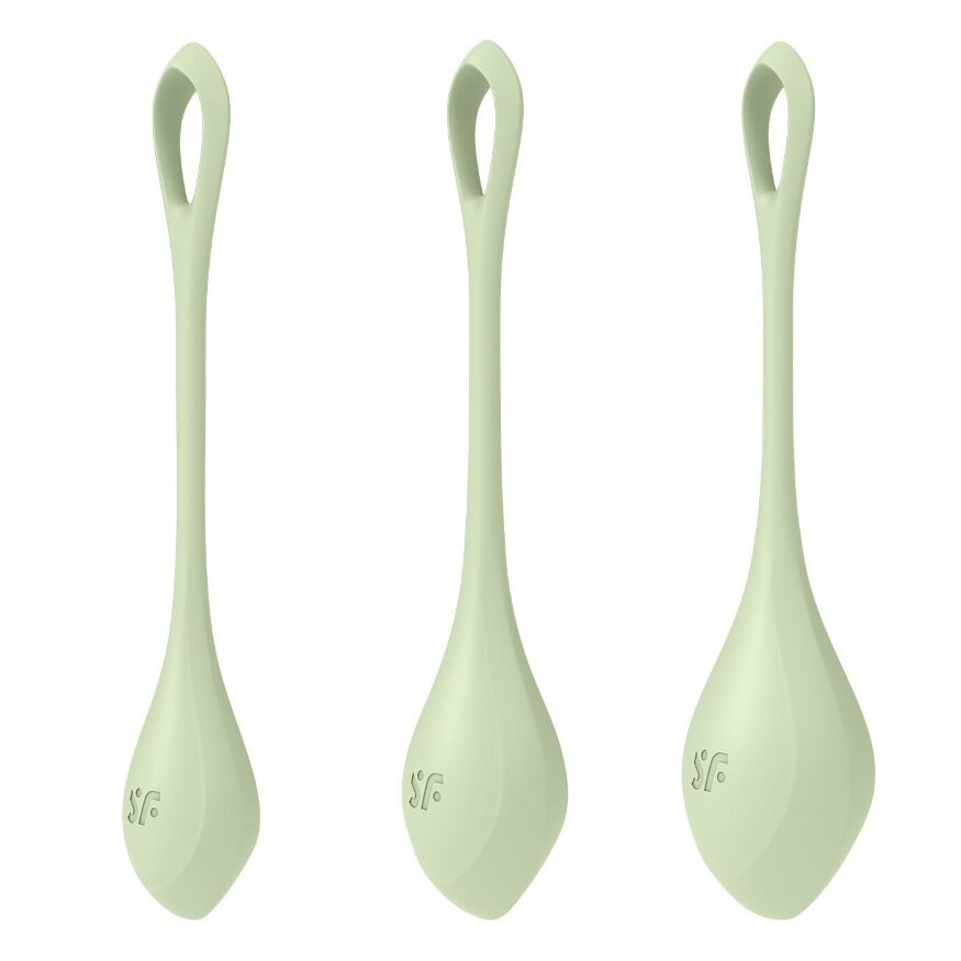 Набор йони бусин Satisfyer Yoni Power 2 Light Green (мятая упаковка)