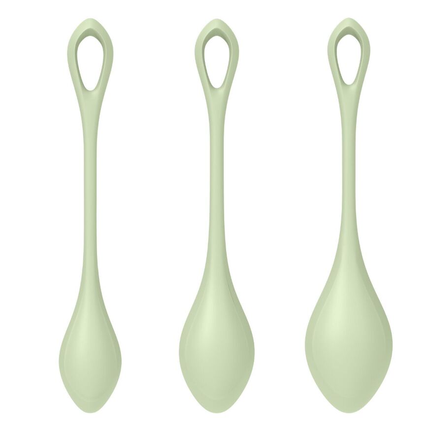 Набор йони бусин Satisfyer Yoni Power 2 Light Green (мятая упаковка)