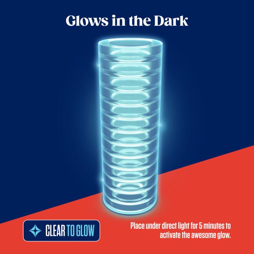 Мастурбатор Blush Rize – Ribz Glow in the Dark Masturbator – Clear, нейтральный, светящийся в темноте.