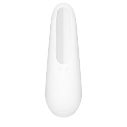 Вакуумный клиторальный стимулятор Satisfyer Curvy 1+ White с управлением через интернет