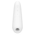 Вакуумный клиторальный стимулятор Satisfyer Curvy 1+ White с управлением через интернет
