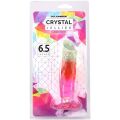 Желейный дилдо Doc Johnson Crystal Jellies - 6.5 Inch Classic Dong - Rainbow