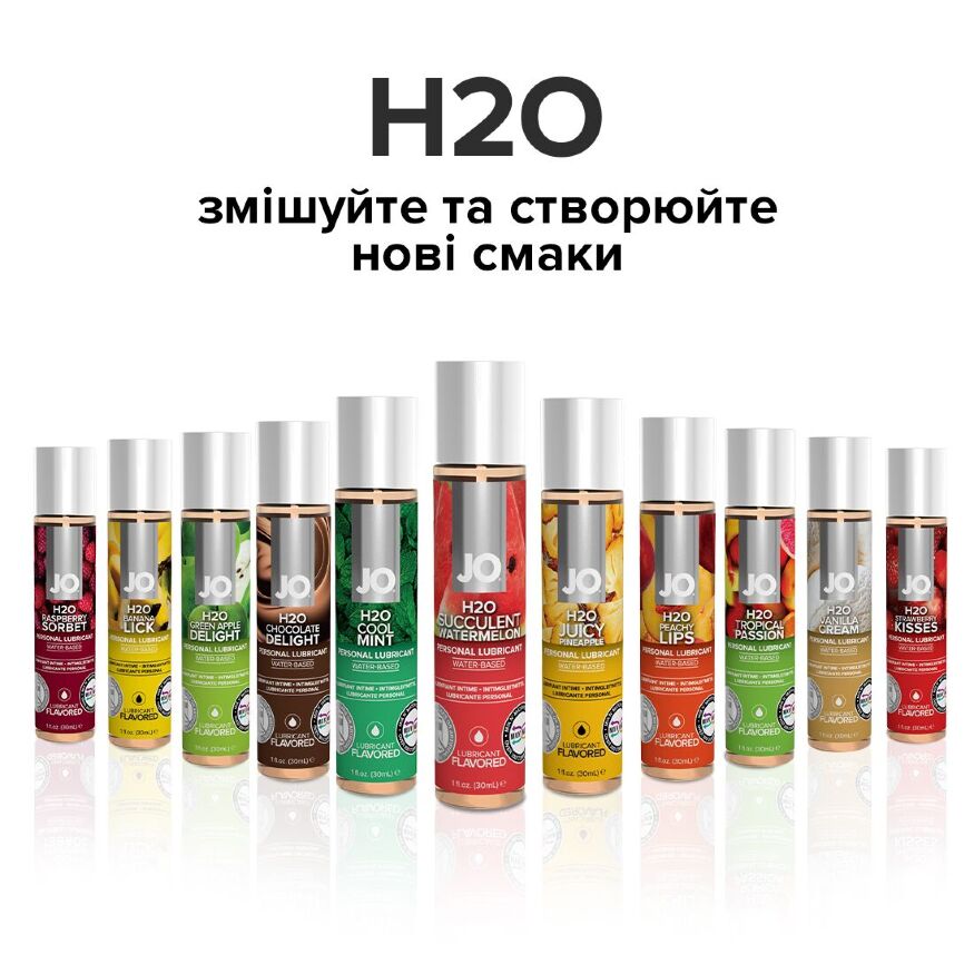 Смазка на водной основе System JO H2O - Watermelon (120 мл) без сахара, растительный глицерин