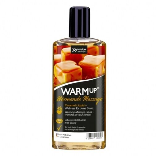 Олія для масажу зігрівальна та їстівна WARMup Caramel 150ml