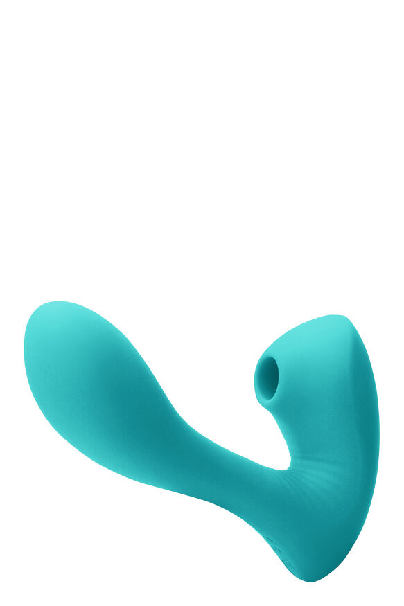 Двойной вибратор с вакуумной стимуляций NS Novelties INYA SONNET TEAL