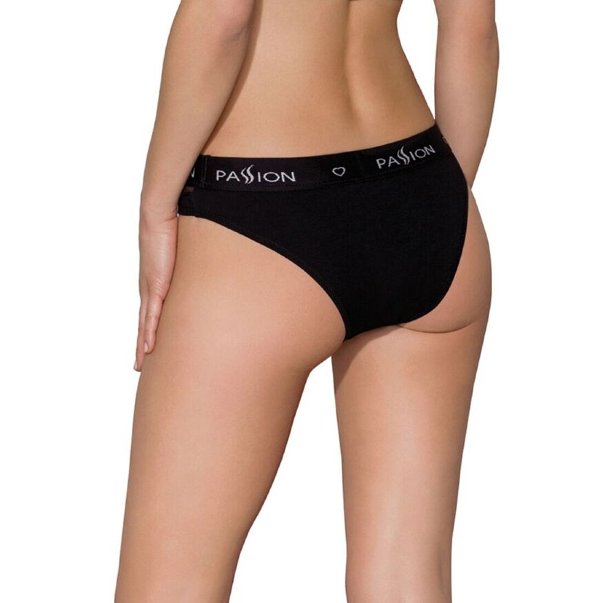 Трусики с прозрачной вставкой PS006 PANTIES black S - Passion