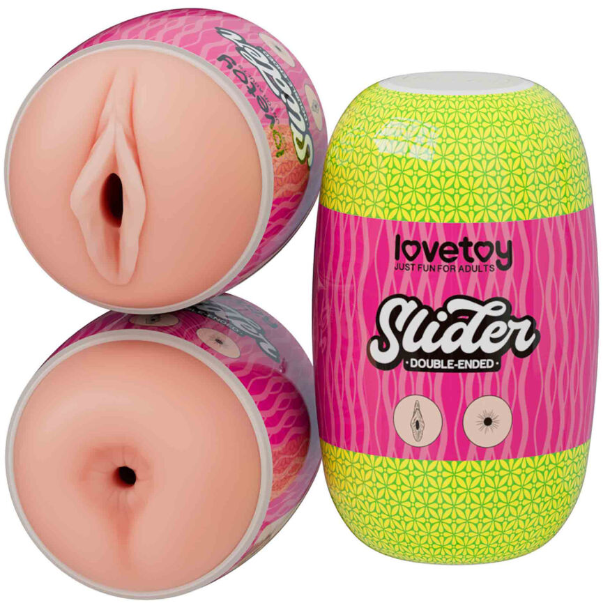 Уценка! Мастурбатор - Slider Double-Ended Masturbator Vagina and Anus (поврежденная упаковка)