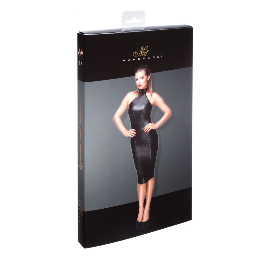 Платье-карандаш с мокрым эффектом Noir Handmade F160 Powerwetlook pencil dress, S