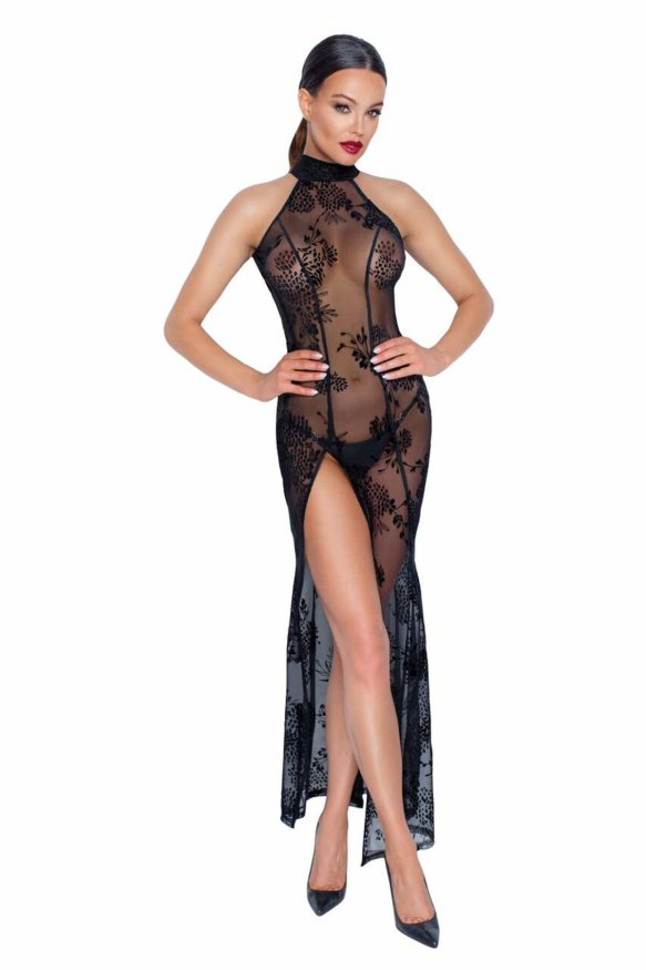 Длинное сетчатое платье Noir Handmade F239 Long tulle dress, L