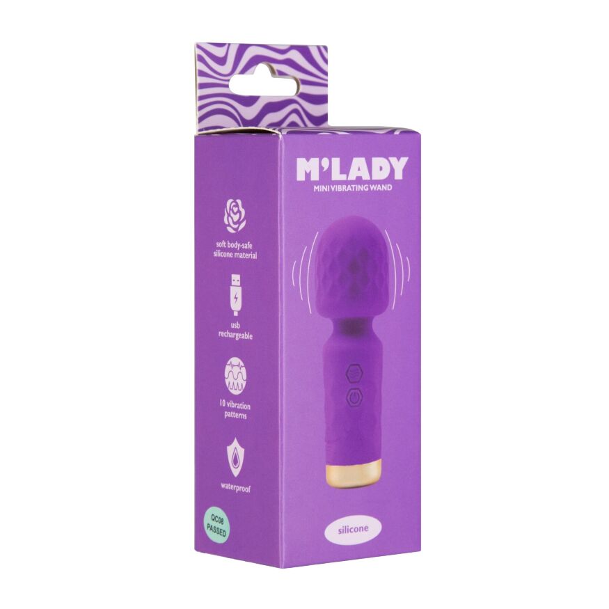 Вибромассажер M’Lady Mini Vibrating Wand Purple