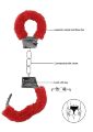 Наручники - Ouch! Beginner's Handcuffs Furry Red