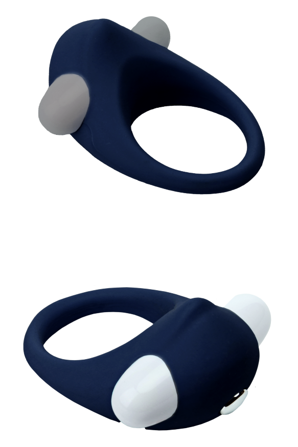Эрекционное кольцо с вибрацией Dream Toys RINGS OF LOVE STIMU RING BLUE