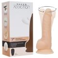Реалистичный вибратор с ротацией, на присоске, с дистанционным пультом NAKED ADDICTION 7 беж
