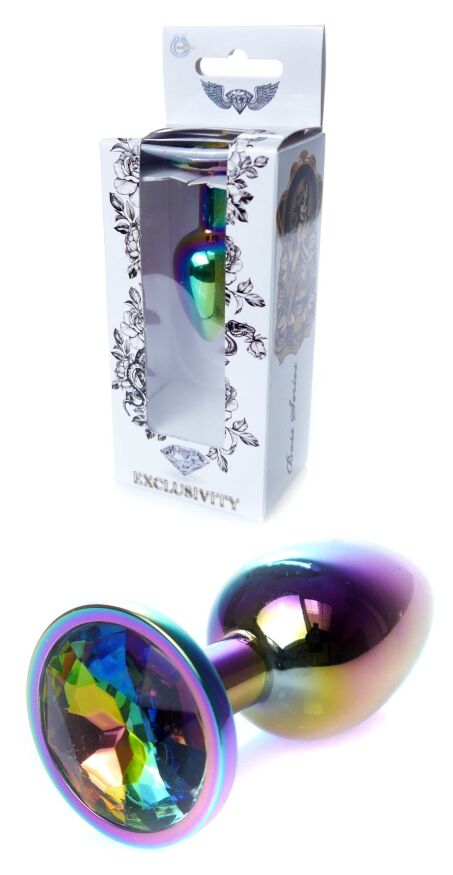 Анальная пробка Boss Series - Jewellery Multicolour PLUG Clear S, BS6400116