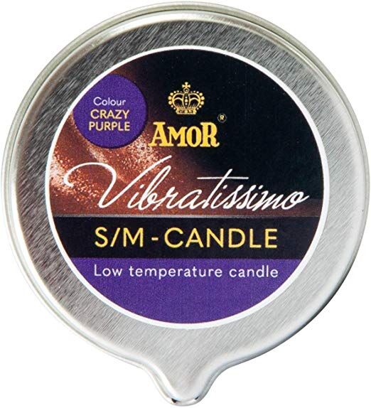 Масажна свічка низької температури - Vibratissimo Crazy Purple, 50 мл