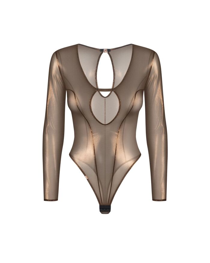 Боди Obsessive Soranna long-sleeved teddy S/M