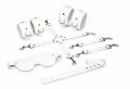 Набор Feral Feelings BDSM Kit 5 White, наручники, поножи, крестовина, маска, паддл