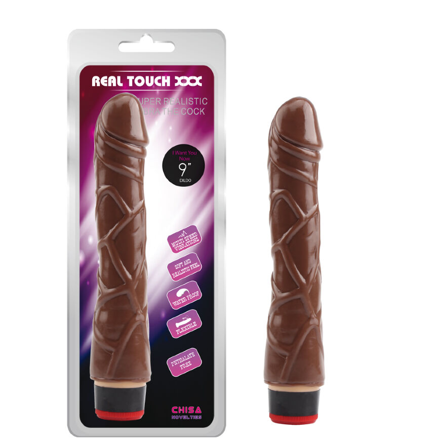 Реалистичный вибратор Chisa 9" Vibe Cock, Brown