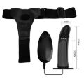 Вібрострапон з отвором - Pretty Love Vito 6.8" Vibrating Strap On