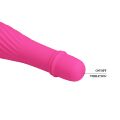 Мини-вибратор рельефный Solomon Pretty Love розовый, 12 х 2.9 см