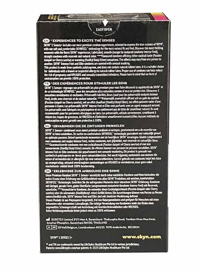 Презервативы SKYN 5 Senses+, 5 шт