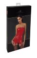 Корсет с подвязками для чулок Noir Handmade F368 Bombshell Fierce Corset-belt Red S