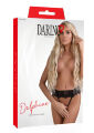 Трусики з відкритою інтимною зоною S/M Delphine Daring Intimates, чорні