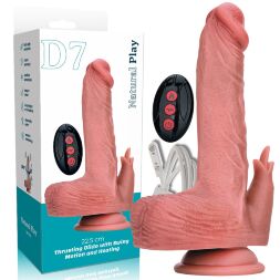 Вибратор реалистик - Thrusting Dildo With Swing Motion And Heating Erospace Natural Play D7