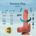 Вибратор реалистик - Thrusting Dildo With Swing Motion And Heating Erospace Natural Play D7