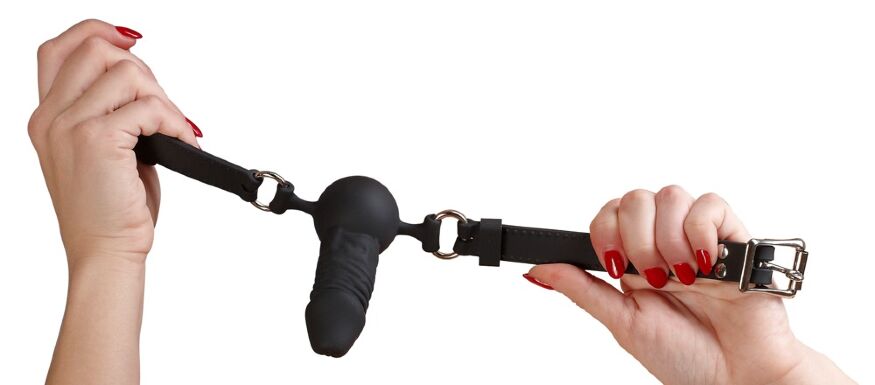 Кляп-фалоімітатор - Bad Kitty Silicone Dildo Gag