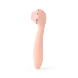 Вакуумный стимулятор с вибратором KISSTOY Polly Max Pink