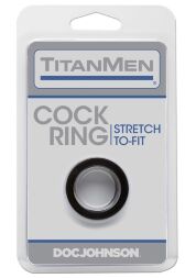 Эрекционное кольцо Doc Johnson Titanmen Tools - Cock Ring - Black