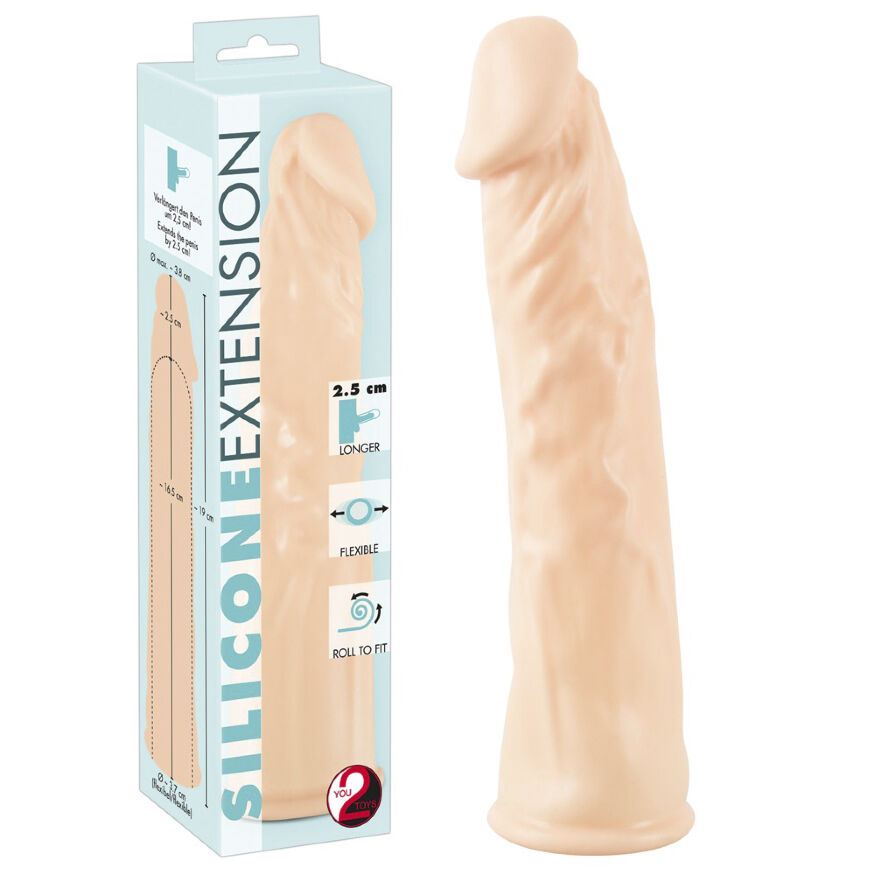 Насадка на член подовжуюча - Silicone Extension Flesh