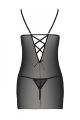 Сорочка с вырезами на груди + стринги LOVELIA CHEMISE black XXL/XXXL - Passion
